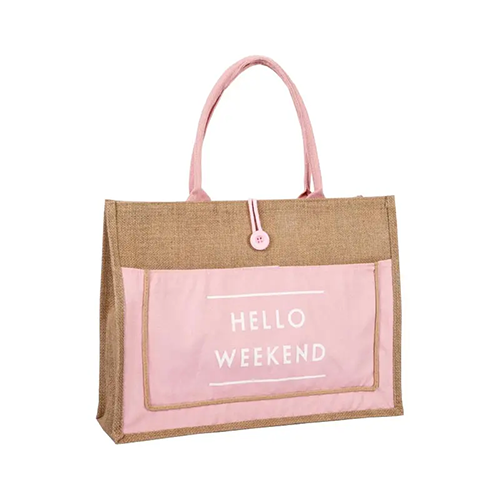 Trykt brev Jute Tote Bag
