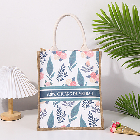 Vandtæt Jute Jute Tote Bag